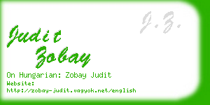 judit zobay business card